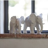 Ornament 24x17x20,5 cm ELEPHANT crème