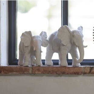 Ornament 24x17x20,5 cm ELEPHANT crème