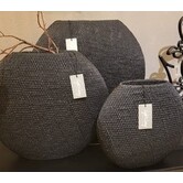 Vaas deco MASHABA zwart - diverse afmetingen