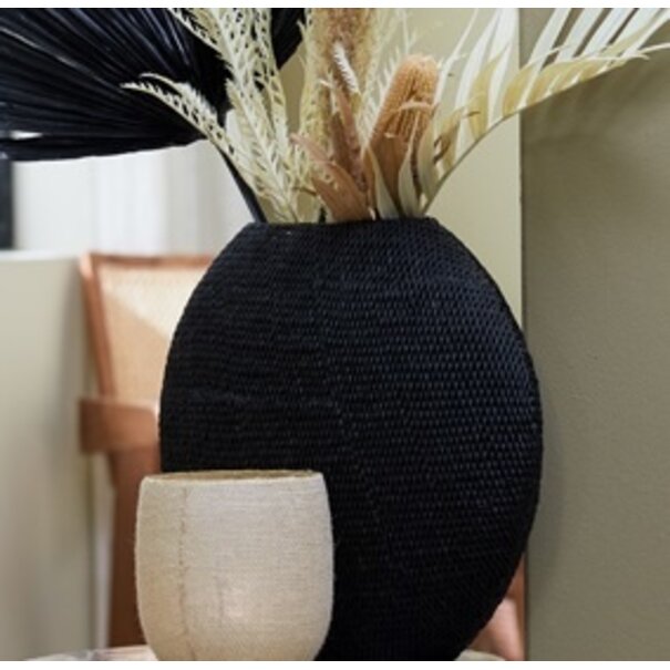 Light en Living Vaas deco MASHABA zwart - diverse afmetingen