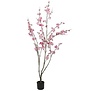 Kunstplant Prunus M roze- L 50 x B 50 x H 185 CM