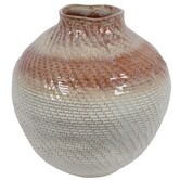 Vaas Alban bruin L - 36,5 x 36 x 38,2 cm