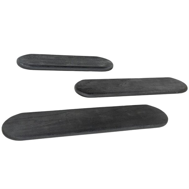 By Boo Wandplank Tre 2 mango 69 cm – zwart