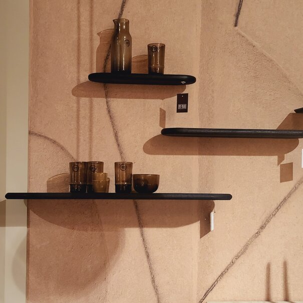 By Boo Wandplank Tre 1 mango 49 cm – zwart