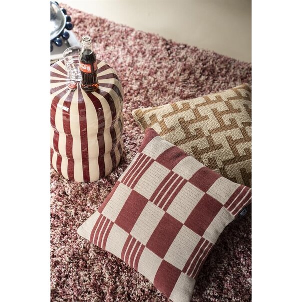 By Boo Kussen Twist 45x45 cm - burgundy