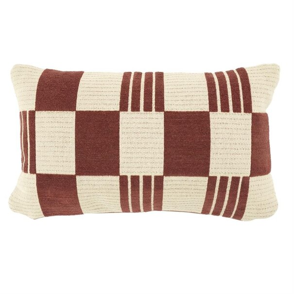 By Boo Kussen Twist 35x55 cm - burgundy