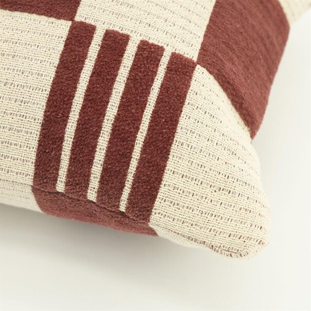 By Boo Kussen Twist 35x55 cm - burgundy