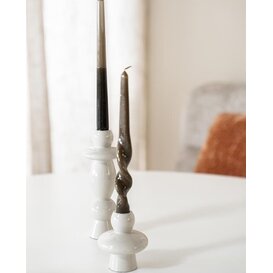 Kandelaar Barolo set van 2 metaal - beige