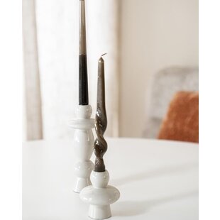 Kandelaar Barolo set van 2 metaal - beige