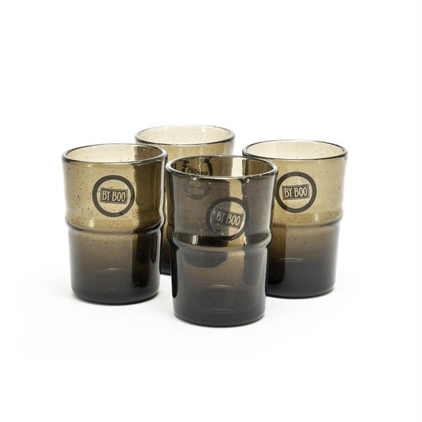 By Boo Drink glas Bubble klein - bruin