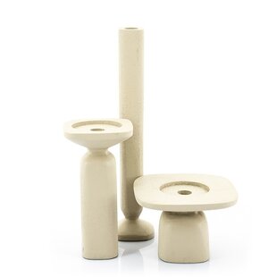 Kandelaar Squand large - beige