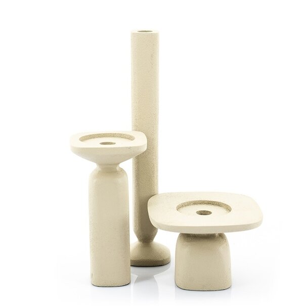 By Boo Candle holder Squand large - beige