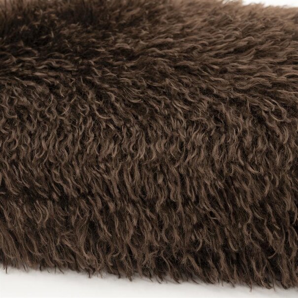 By Boo Kussen Doodly 50x50 cm - dark bruin