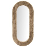 Spiegel Kiss groot - bruin