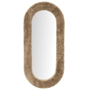 Spiegel Kiss groot - bruin