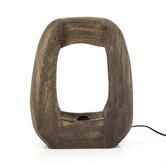 Tafellamp Gibs groot - bruin