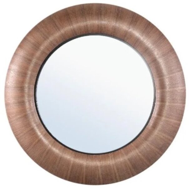 PTMD Spiegel Gezzy Natural wooden curl frame rond