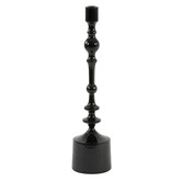 Kandelaar Ø10x42 cm SHEVA glanzend zwart