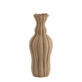 Vaas deco Ø17,5x47,5 cm SILVIO keramiek mat bruin