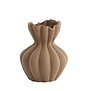 Vaas deco Ø20,5x24,5 cm SILLIAN keramiek mat bruin