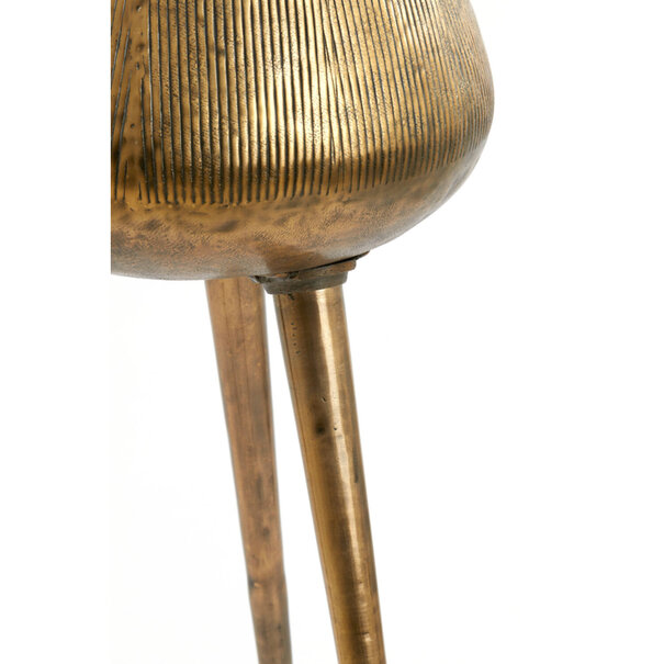 Light en Living Pot op voet deco Ø44x124 cm MARIELLE goud