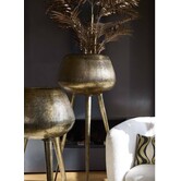 Pot op voet deco Ø75x149 cm MARIELLE goud