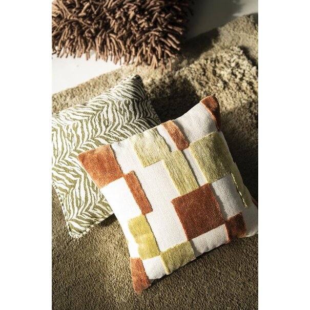 By Boo Kussen Tigra 45x45 cm - groen