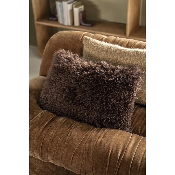 By Boo Kussen Doodly 40x60 cm - dark bruin