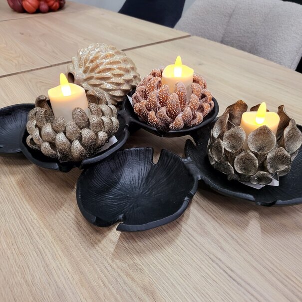 Light en Living Schaal 47x27x6,5 cm BABINE mat zwart