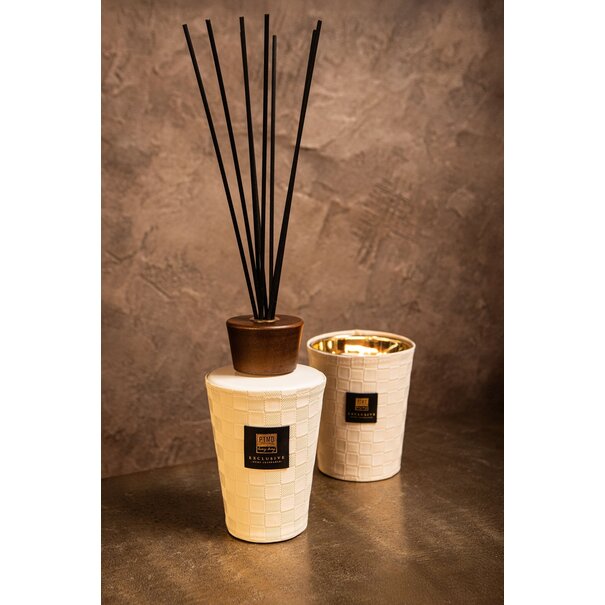 PTMD Luxe geur giftset Exclusieve geurstokjes 1L + geurkaars 900g clean linen