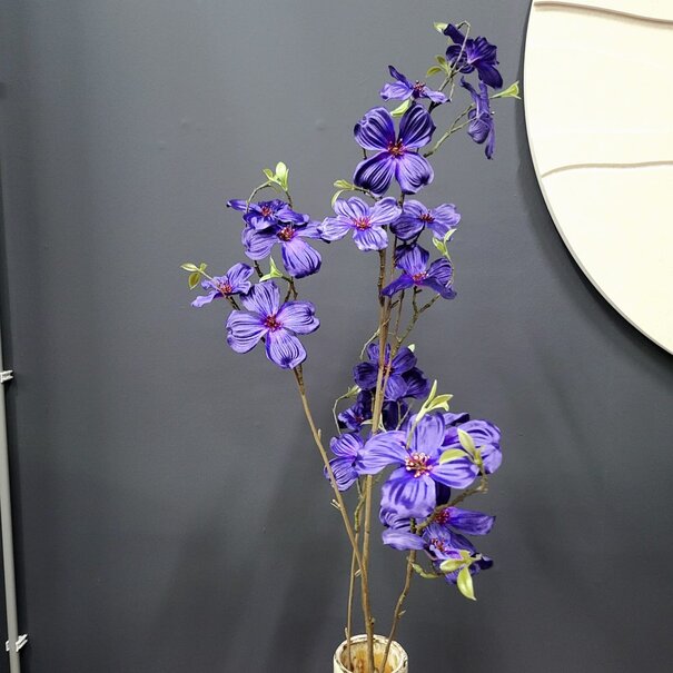 Countryfield Kunstbloem Cornus paars - 44 x 10 x 128 cm