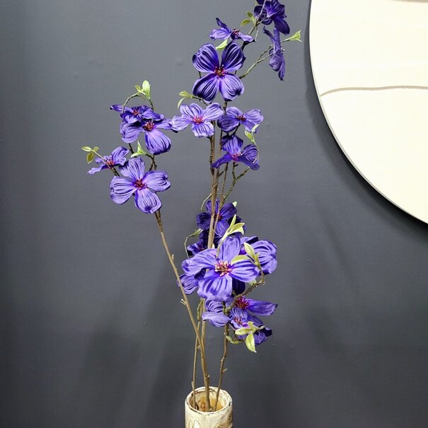 Countryfield Kunstbloem Cornus paars - 44 x 10 x 128 cm