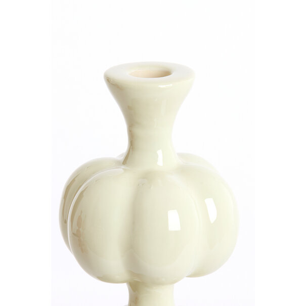 Light en Living Kandelaar Ø10x26 cm CALDAS glans crème