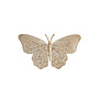 Ornament BUTTERFLY set/3 glanzend goud