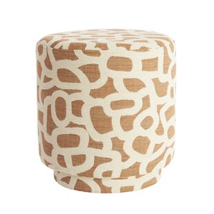 Poef Ø40x44 cm DAVONTE terra+crème