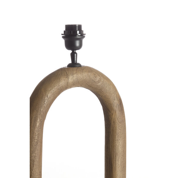 Light en Living Lampvoet 35x12x59 cm PACECO hout grijs-donker bruin