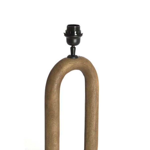 Light en Living Lampvoet 20x12x44 cm PACECO hout grijs-donker bruin