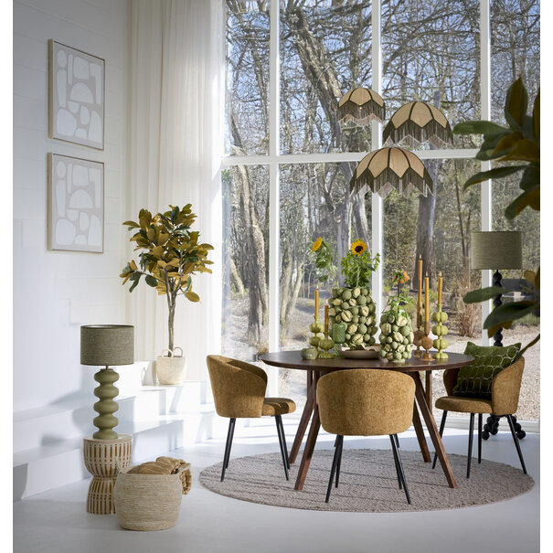 Light en Living Wandornament 80x3,5x80 cm NIEVES zand+crème