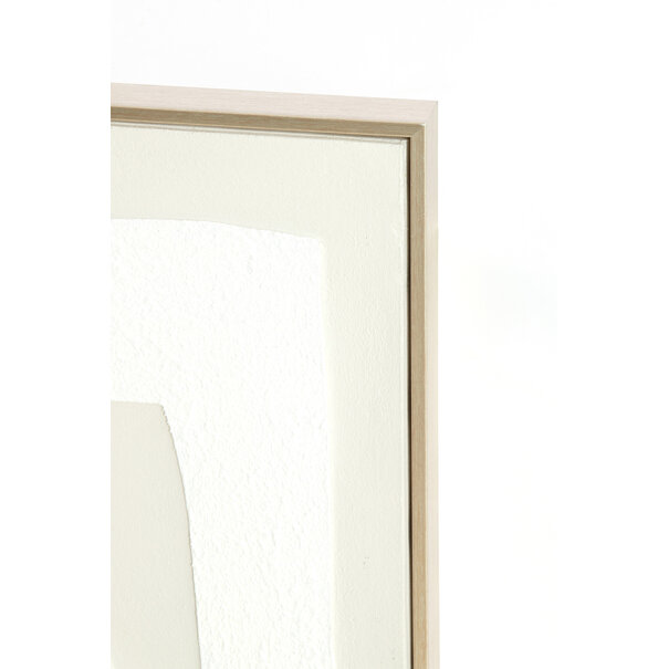 Light en Living Wandornament 80x3,5x80 cm NIEVES zand+crème