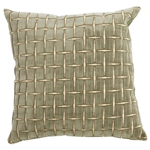 Kussen 45x45 cm ROMAIN groen-wit