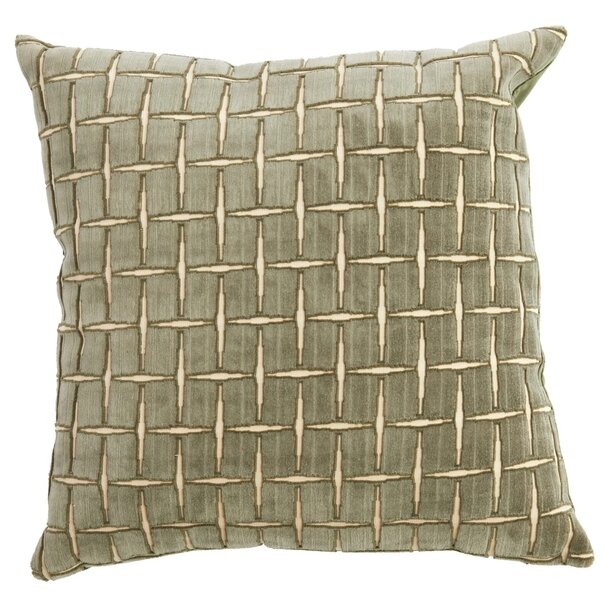 Light en Living Kussen 45x45 cm ROMAIN groen-wit