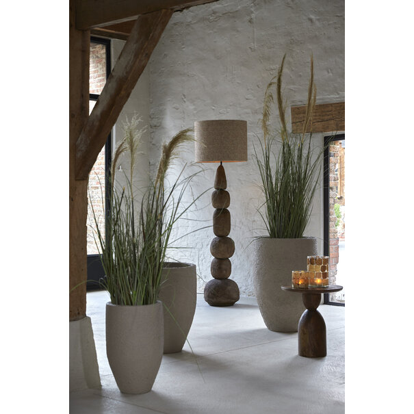 Light en Living Theelicht Ø14x20 cm DRONERO glas transparant+bruin