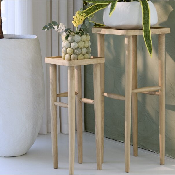 Light en Living Zuil 42x42x100 cm QIANO mango hout naturel