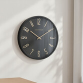 Wandklok Copper M grijs/ zwartØ 40 cm