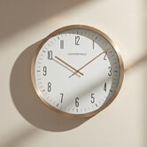 Wandklok Antoin L goud / wit