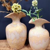 Vaas deco Ø19,5x33 cm MARILLO keramiek light peach