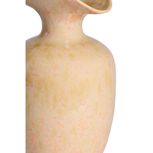 Light en Living Vaas deco Ø19,5x33 cm MARILLO keramiek light peach