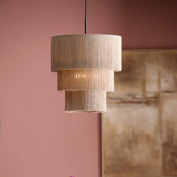 Light en Living Hanglamp 3L Ø45x50 cm MALAIKA taupe