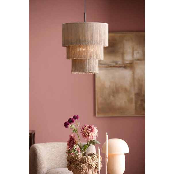 Light en Living Hanglamp 3L Ø45x50 cm MALAIKA taupe