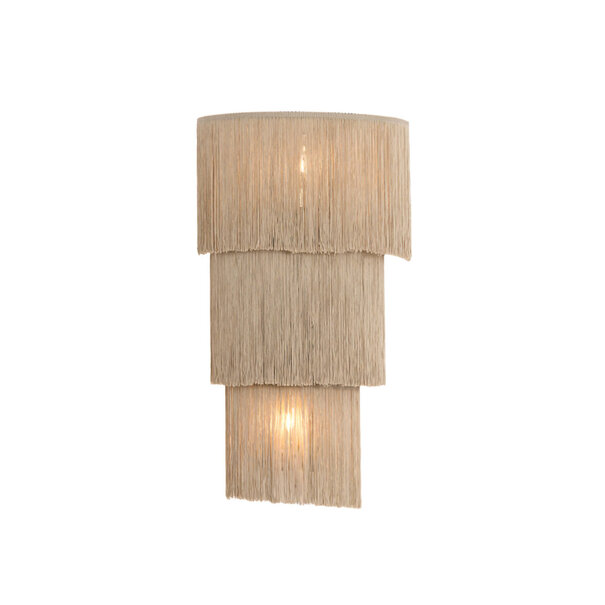 Light en Living Wandlamp 2L 33x14x55 cm MALAIKA taupe